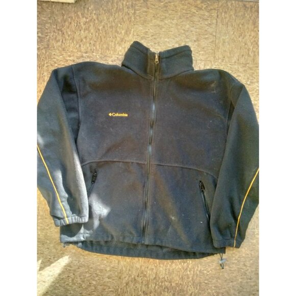 Columbia Coat Men's Large 1990s 2 in 1 Jacket Double Zip radial‎ sleeve fleece - Picture 7 of 10